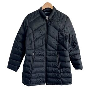 Gotcha Glacier Black Long Down Feather Puffer Winter Coat